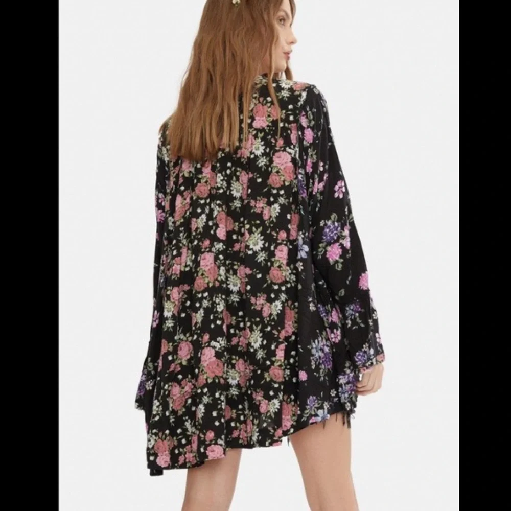 Free People Loretta Printed Floral Tunic Top - Picture 10 of 16